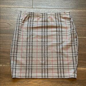 SHEIN Plaid Mini Skirt